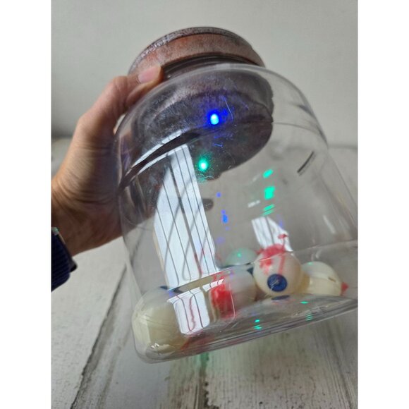 Gemmy eyeball jar container eyes Halloween prop decor light up - Picture 7 of 7